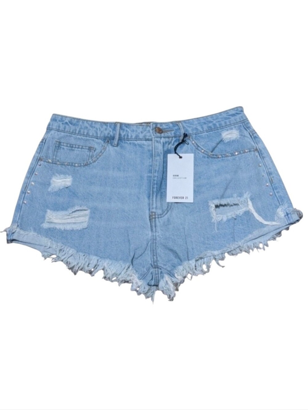 NWT Women's Forever 21 Distressed Denim Shorts